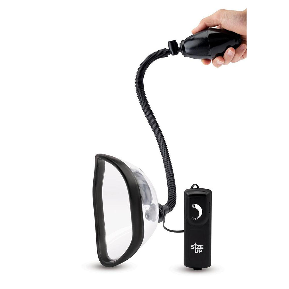 Xgen Size Up Womens Vibrating Vagina Pump Clear Pussy And Clit Toys