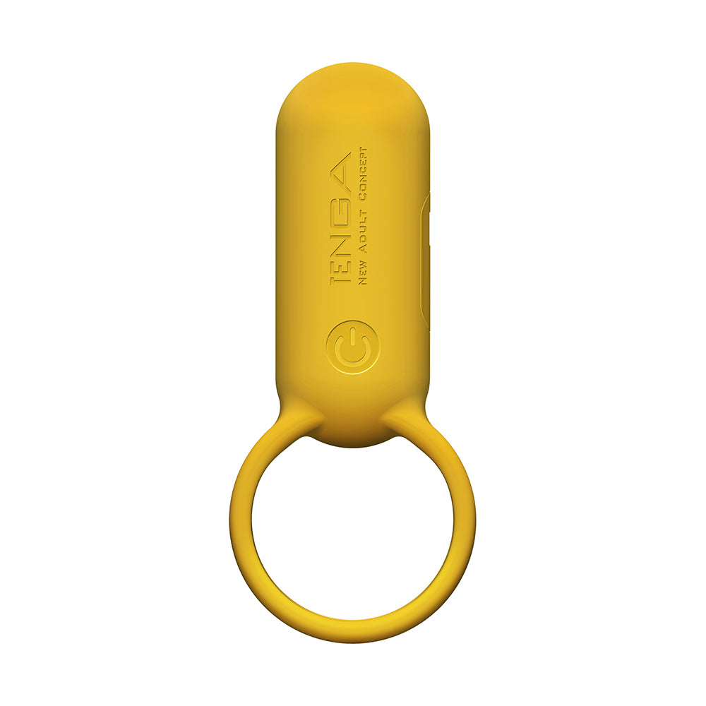 Tenga Svr Waterproof Vibrating Penis Ring Canyon Yellow Vibrating Cock Rings