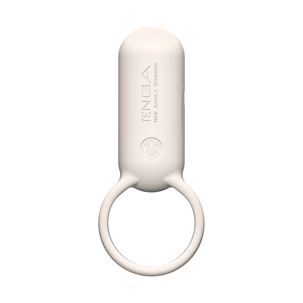 Tenga Svr Waterproof Vibrating Penis Ring Sand Beige Vibrating Cock Rings