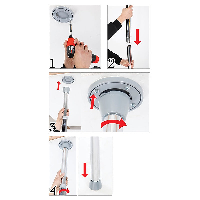 Fetish Fantasy Light Up Disco Dance BDSM Play Pole - Sex Swings And Slings