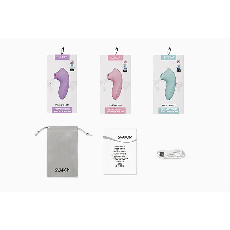 Svakom Pulse Lite Neo Interactive Clitoral Stimulator - Clit Ticklers and Pulsators