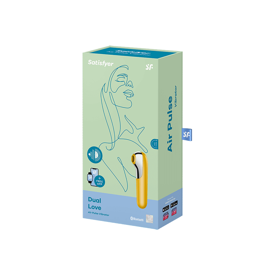 Satisfyer Dual Love Air Pulse Multi Functions Clitoral Massager Clit Ticklers and Pulsators