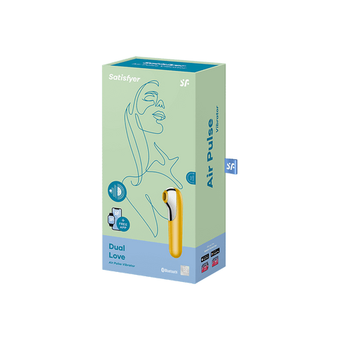 Satisfyer Dual Love Air Pulse Multi Functions Clitoral Massager - Clit Ticklers and Pulsators