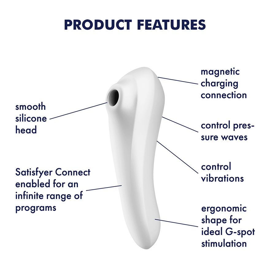 Satisfyer Dual Pleasure Air Pulse Clitoral and G Spot Vibrator Clit Ticklers and Pulsators