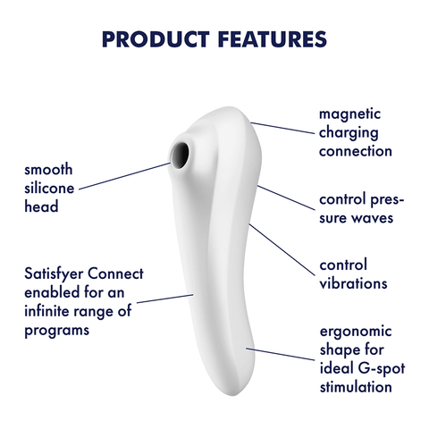 Satisfyer Dual Pleasure Air Pulse Clitoral and G Spot Vibrator - Clit Ticklers and Pulsators