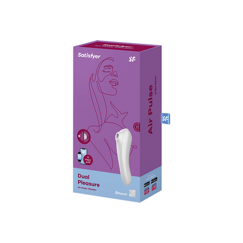 Satisfyer Dual Pleasure Air Pulse Clitoral and G Spot Vibrator - Clit Ticklers and Pulsators