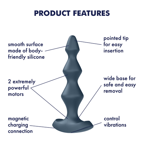 Satisfyer Lolli Plug 1 Vibrating Anal Beads - Anal Beads and Balls