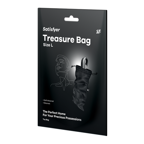 Satisfyer Treasure Toy Storage Bag Black - Vibrator Accessories
