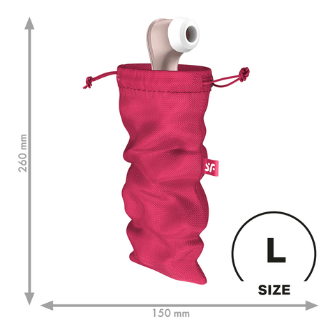 Satisfyer Treasure Adult Toy Storage Bag Pink - Vibrator Accessories