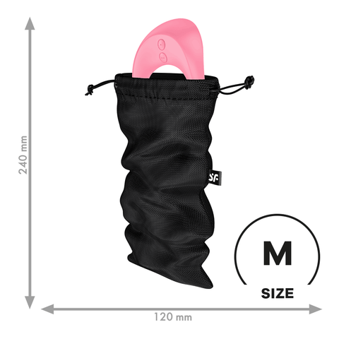 Satisfyer Treasure Toy Storage Bag Black - Vibrator Accessories