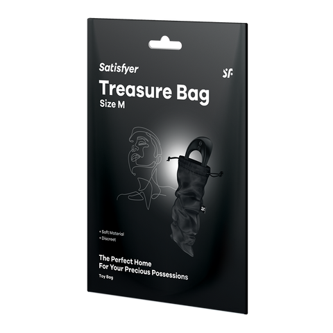 Satisfyer Treasure Toy Storage Bag Black - Vibrator Accessories
