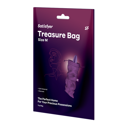 Satisfyer Treasure Sex Toy Storage Bag Violet - Vibrator Accessories
