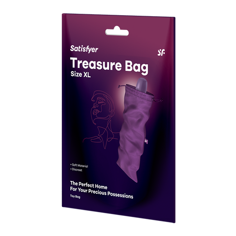 Satisfyer Treasure Sex Toy Storage Bag Violet - Vibrator Accessories