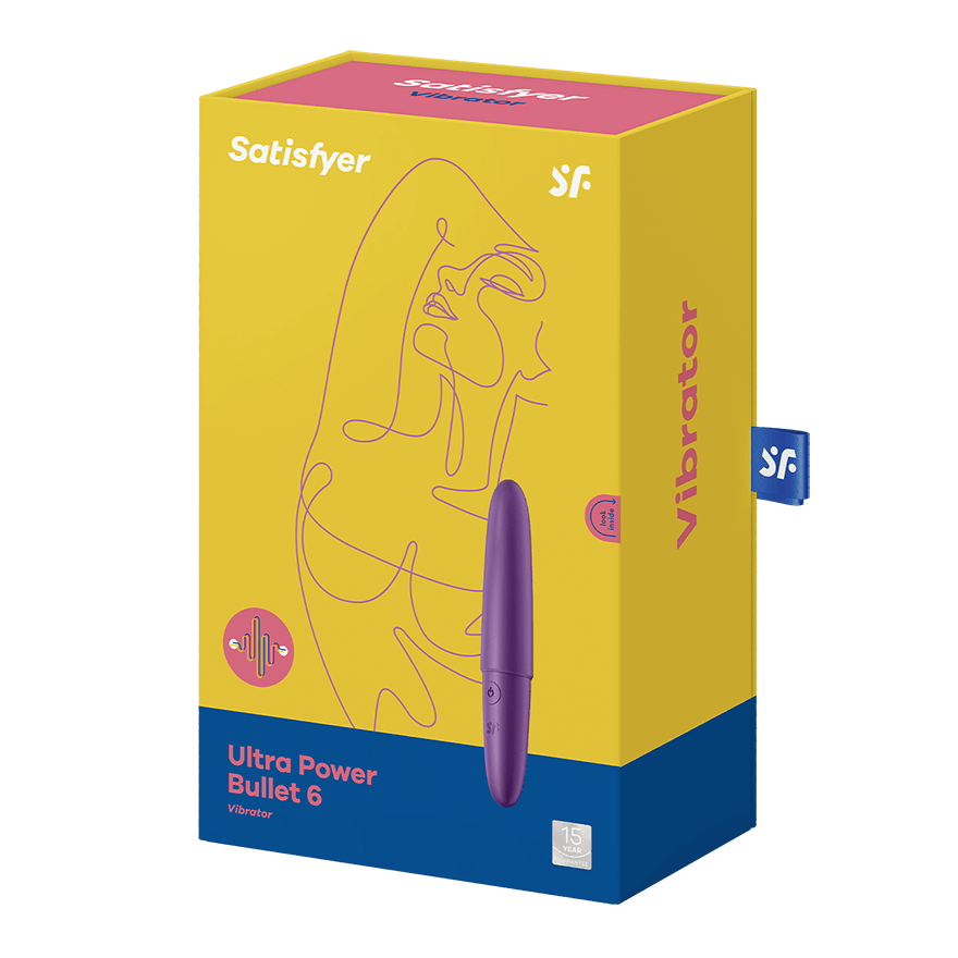 Satisfyer Ultra Power Bullet 6 Waterproof 12 Functions Mini Vibrator Bullet Vibrators