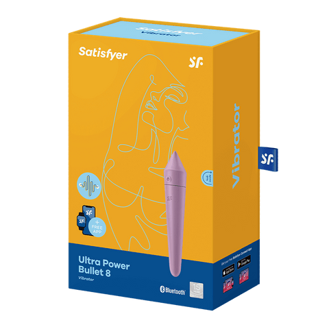 Satisfyer Ultra Power Bullet 8 App Controlled Clitoral Massager - Bullet Vibrators