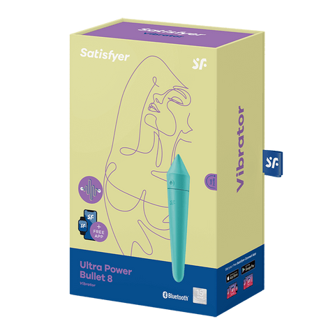 Satisfyer Ultra Power Bullet 8 App Controlled Clitoral Massager - Bullet Vibrators