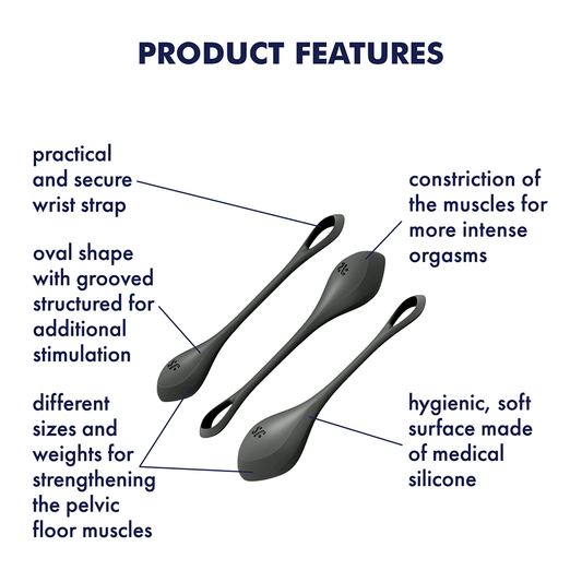 Satisfyer Yoni Power 2 Silicone Keger Exerciser Balls Bullet Vibrators