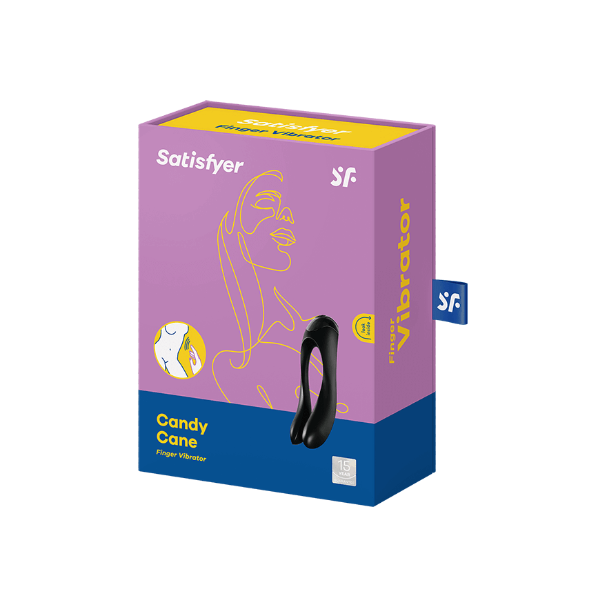 Satisfyer Candy Cane Waterproof Full Body Finger Vibrator Finger and Tongue Vibrators