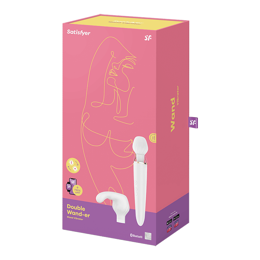 Satisfyer Double Wand-er App Controlled Body Wand Massager Body Wands