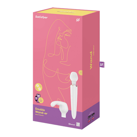 Satisfyer Double Wand-er App Controlled Body Wand Massager - Body Wands