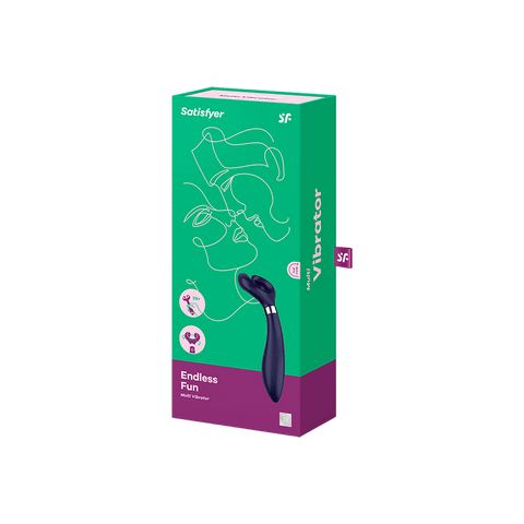 Satisfyer Endless Fun Silicone Vibrating Couples Sex Toy - Clit Ticklers and Pulsators