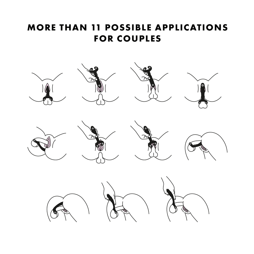 Satisfyer Endless Fun Silicone Vibrating Couples Sex Toy Clit Ticklers and Pulsators