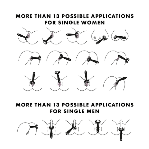 Satisfyer Endless Fun Silicone Vibrating Couples Sex Toy - Clit Ticklers and Pulsators