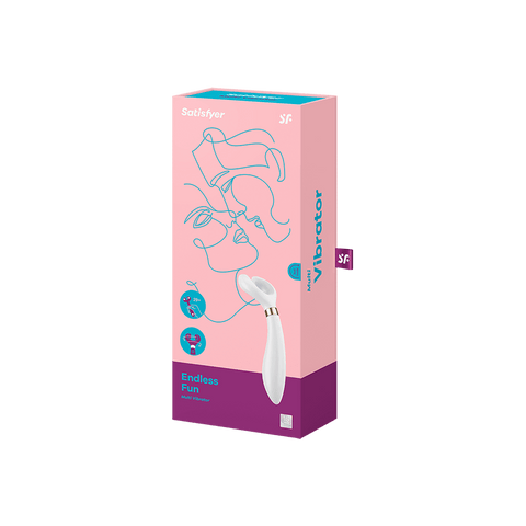 Satisfyer Endless Fun Silicone Vibrating Couples Sex Toy - Clit Ticklers and Pulsators