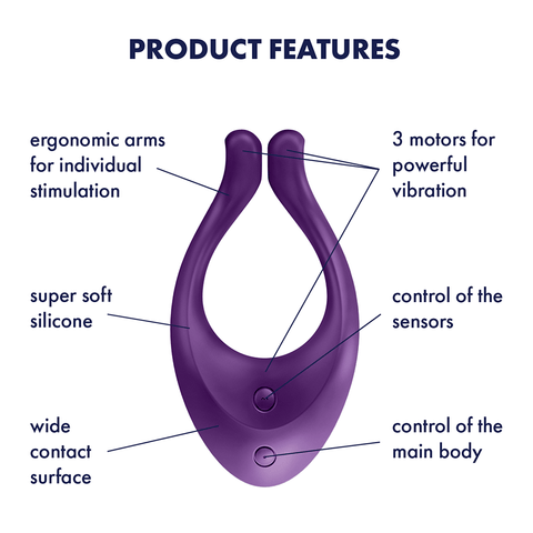 Satisfyer Endless Love Multi Purpose Vibrating Adult Massager - Luxury Sex Toys