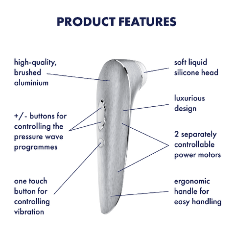 Satisfyer Luxury High Fashion Vibrating Clitoral Massager - Clit Ticklers and Pulsators