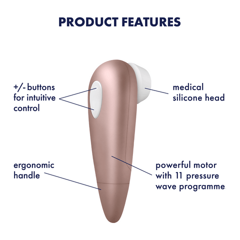 Satisfyer Number One Next Generation Clitoral Massager - Clit Ticklers and Pulsators