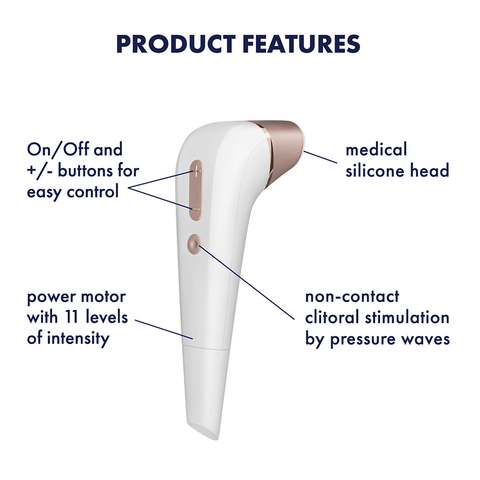 Satisfyer Number Two Air Pulse Clitoral Vibrator - Clit Ticklers and Pulsators