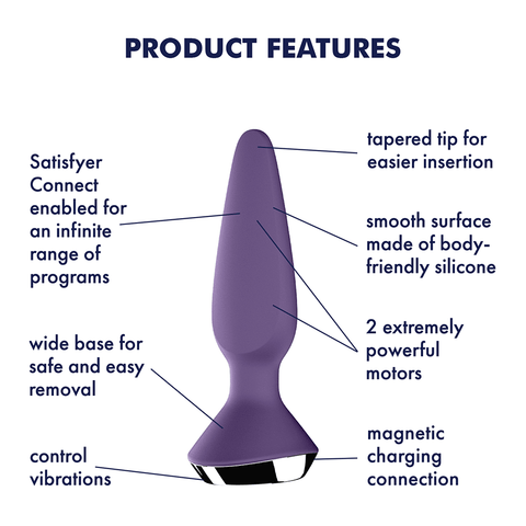 Satisfyer Plug-ilicious 1 App Controlled anal Vibrator - Remote Control Vibrators