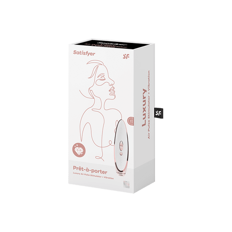 Satisfyer Pret a Porter Luxury Silicone Clitoral Massager - Clit Ticklers and Pulsators