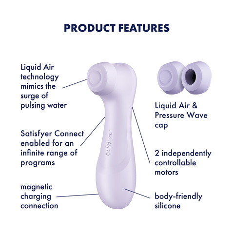 Satisfyer Pro 2 Generation 3 Clitoral Massager with App Control - Clit Ticklers and Pulsators