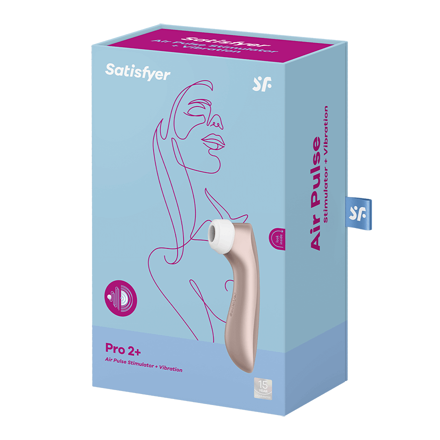 Satisfyer Pro 2+ Air Pulse Vibrating Clitoral Stimulator Clit Ticklers and Pulsators