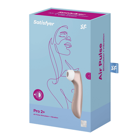 Satisfyer Pro 2+ Air Pulse Vibrating Clitoral Stimulator - Clit Ticklers and Pulsators