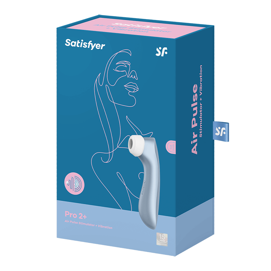 Satisfyer Pro 2+ Air Pulse Vibrating Clitoral Stimulator Clit Ticklers and Pulsators