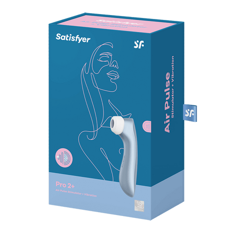 Satisfyer Pro 2+ Air Pulse Vibrating Clitoral Stimulator - Clit Ticklers and Pulsators