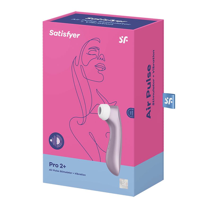 Satisfyer Pro 2+ Air Pulse Vibrating Clitoral Stimulator Clit Ticklers and Pulsators