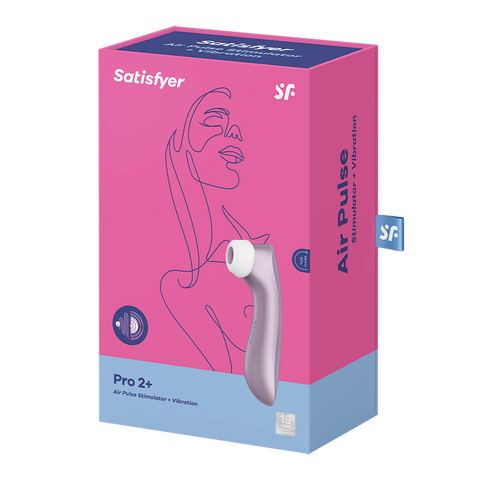 Satisfyer Pro 2+ Air Pulse Vibrating Clitoral Stimulator - Clit Ticklers and Pulsators
