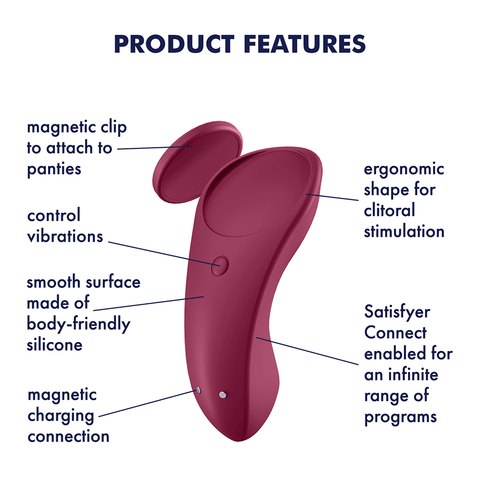 Satisfyer Sexy Secret App Connect Remote Control Panty Vibrator - Remote Control Vibrators