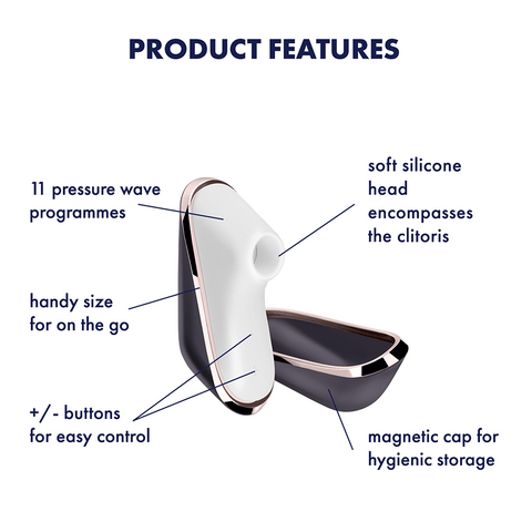 Satisfyer Pro Traveler Air Pulse Clitoral Vibrator - Clit Ticklers and Pulsators
