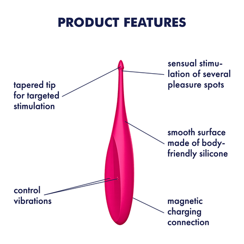 Satisfyer Twirling Fun 12 Functions Silicone Clitoral Vibrator - Glass Sex Toys