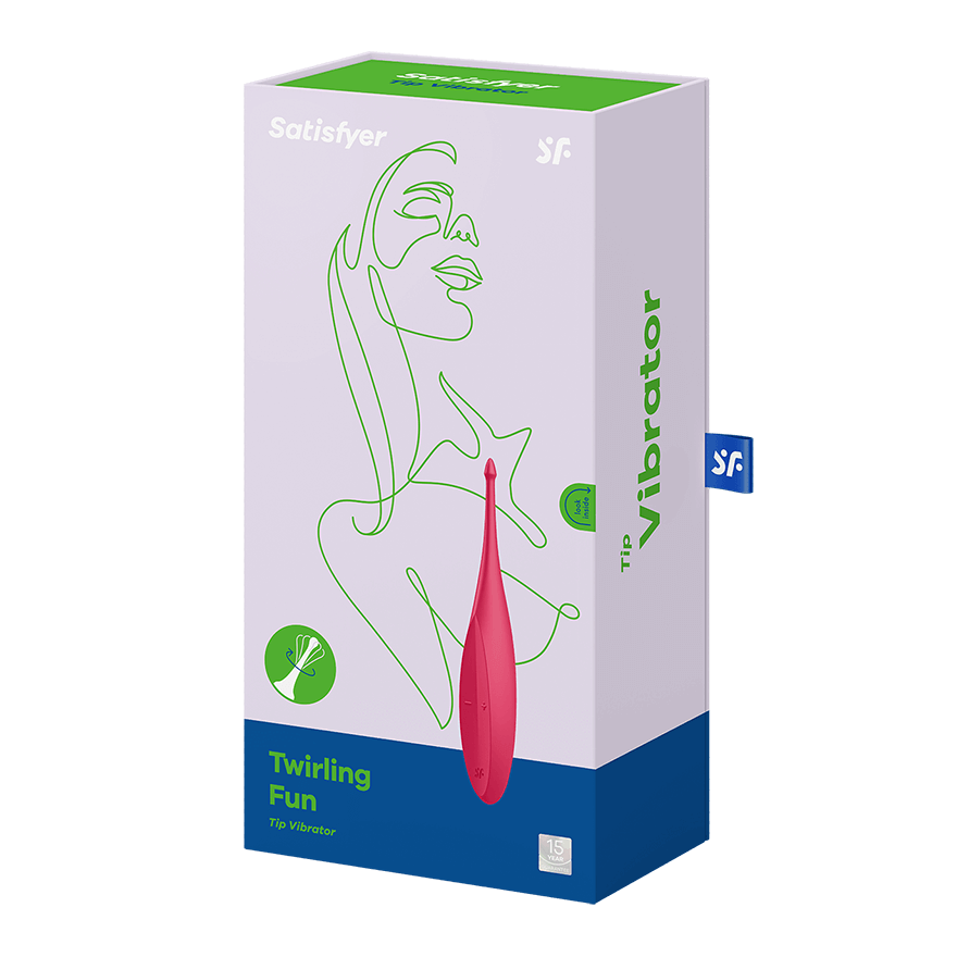 Satisfyer Twirling Fun 12 Functions Silicone Clitoral Vibrator Glass Sex Toys