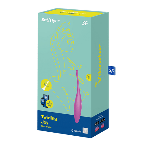 Satisfyer Twirling Joy App Controlled Circulating Vibrator - Bullet Vibrators
