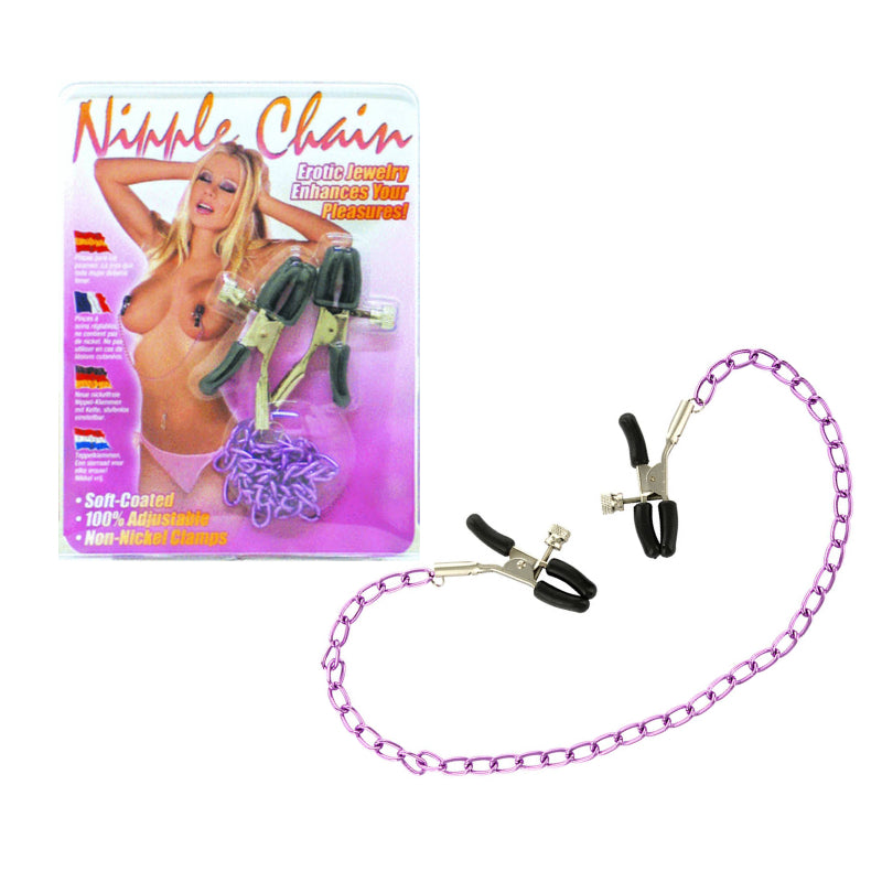 Seven Creations Metal Nipple Chain Nipple and Clit Clamps