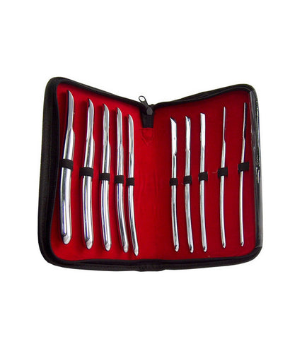 Medical Sex Flat End Urethral Sound Kit - Penis Plugs