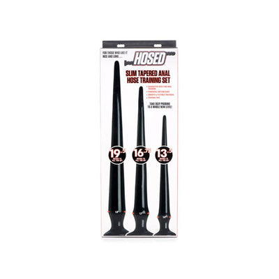 Hosed Slim Tapered Anal Hose Training Set Butt Plugs