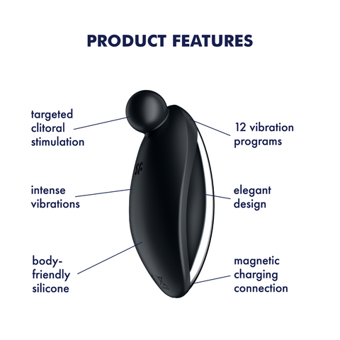 Satisfyer Spot On 2 Rechargeable Clitoral Stimulator - Clit Ticklers and Pulsators